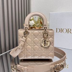 Lady Dior Four Grid Beige