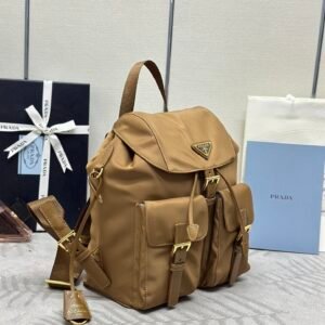 Prada Re-Nylon Backpack - Brandy
