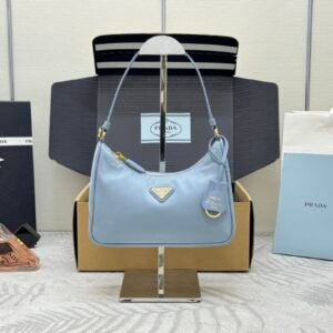 Prada Saffiano Mini Bag – Pale Blue